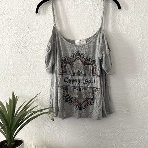 Threads Studio Gypsy Soul Cold Shoulder Shirt